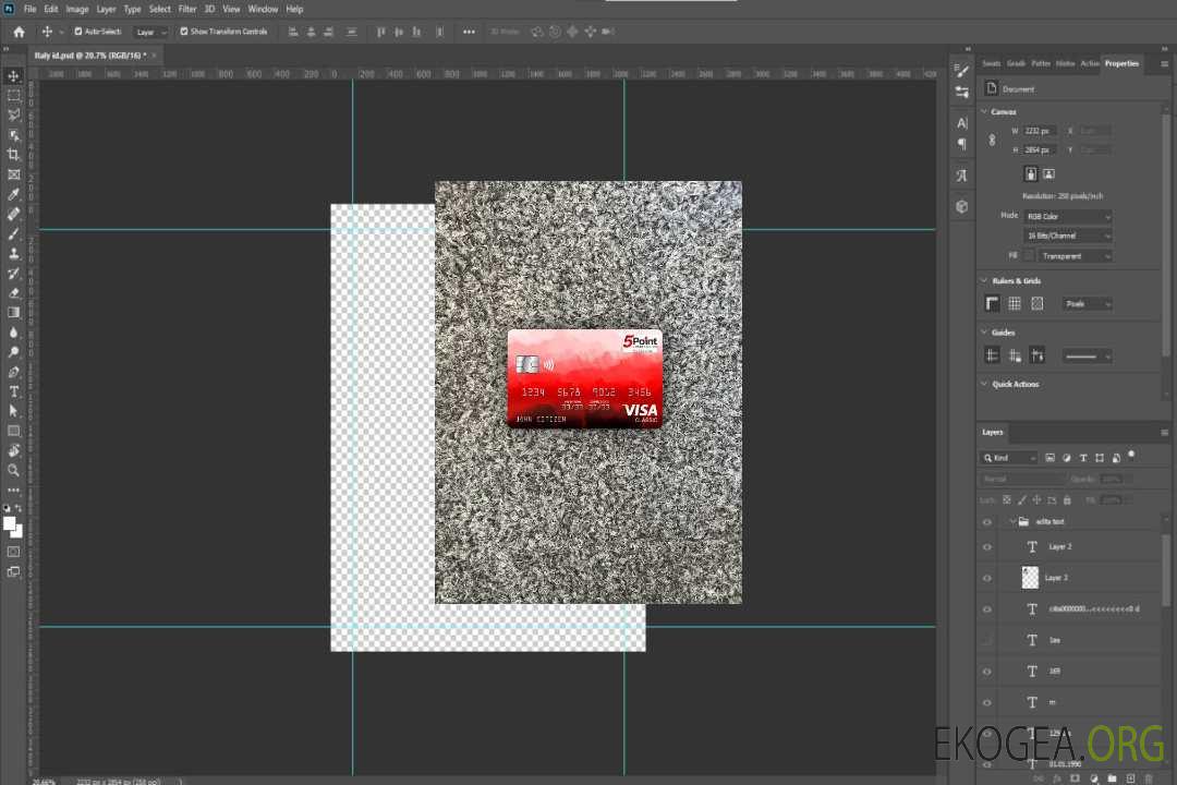 USA Texas 5Point Credit Union banque visa carte classique photolook avant template